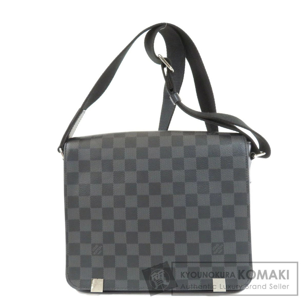 Louis Vuitton District NM Damier Graphite Black Shoulder Bag Canvas
